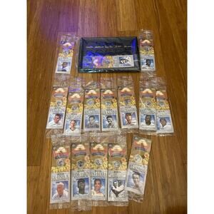 2006 Golden Baseball Legends 24KT Gold Plated Quarter 15 Player Set With Display